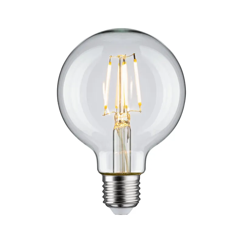 Neuheit Filament 230V LED Globe G80 E27 470lm 4,8W 2700K Klar