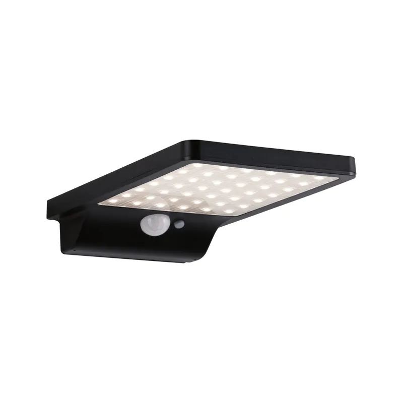 Garantierte Lieferung Solar LED Außenwandleuchte Solveig IP44 3000K 338lm Schwarz