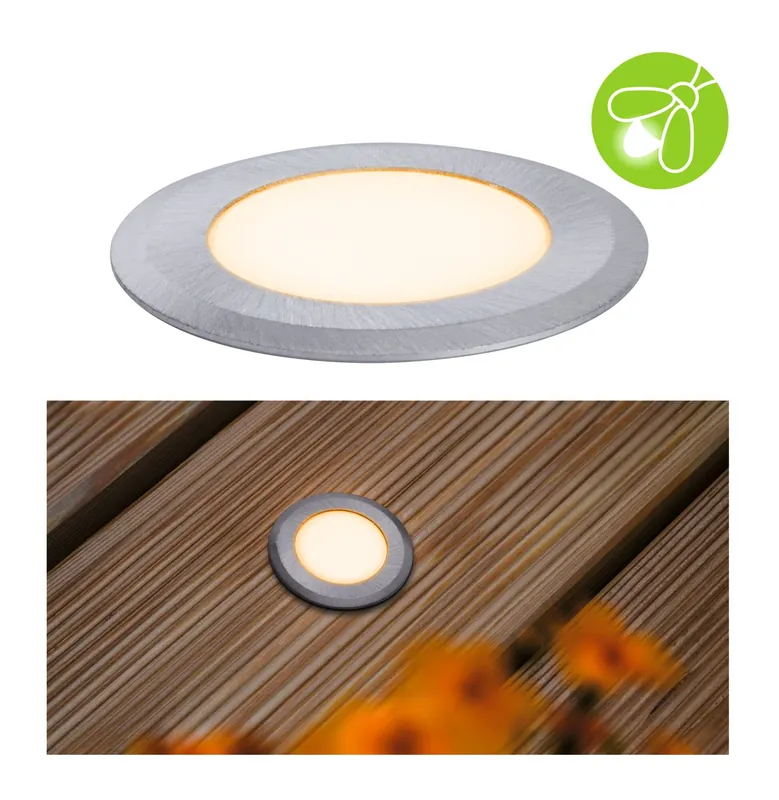 Mega-Angebot LED Bodeneinbauleuchte Floor insektenfreundlich IP67 rund 50mm 2200K 2,2W 60lm 230V Alu Kunststoff/Metall