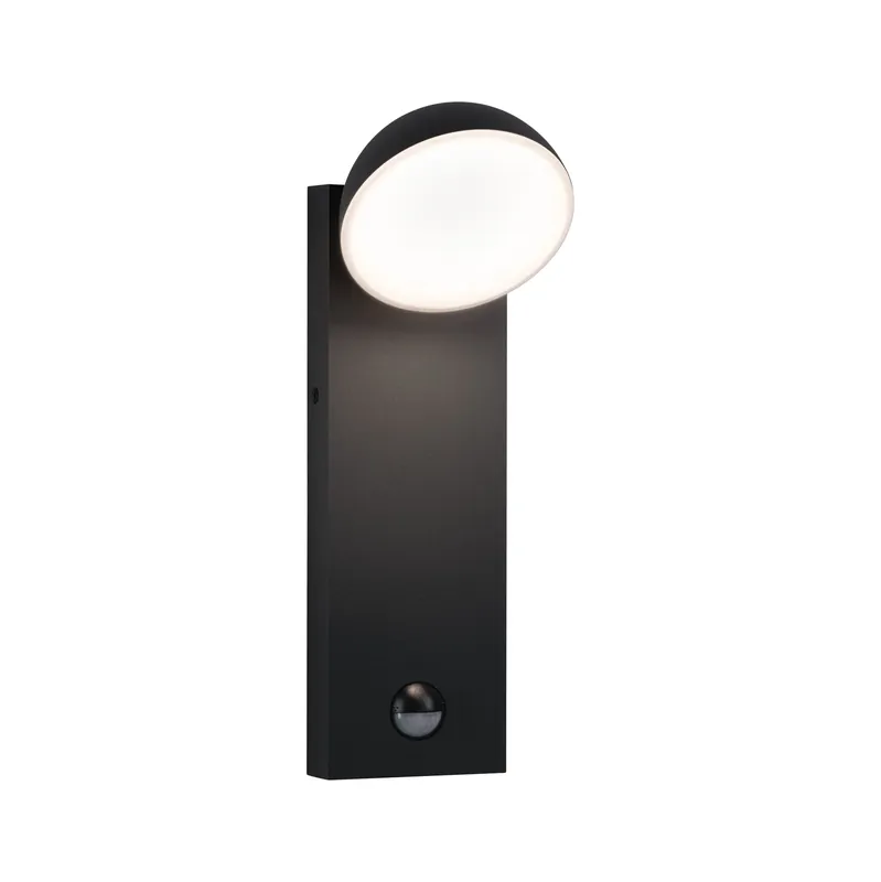 LED Außenwandleuchte Puka seewasserresistent IP44 rund 110x315mm 3000K 8,5W 460lm 230V Anthrazit Aluminium Markenware