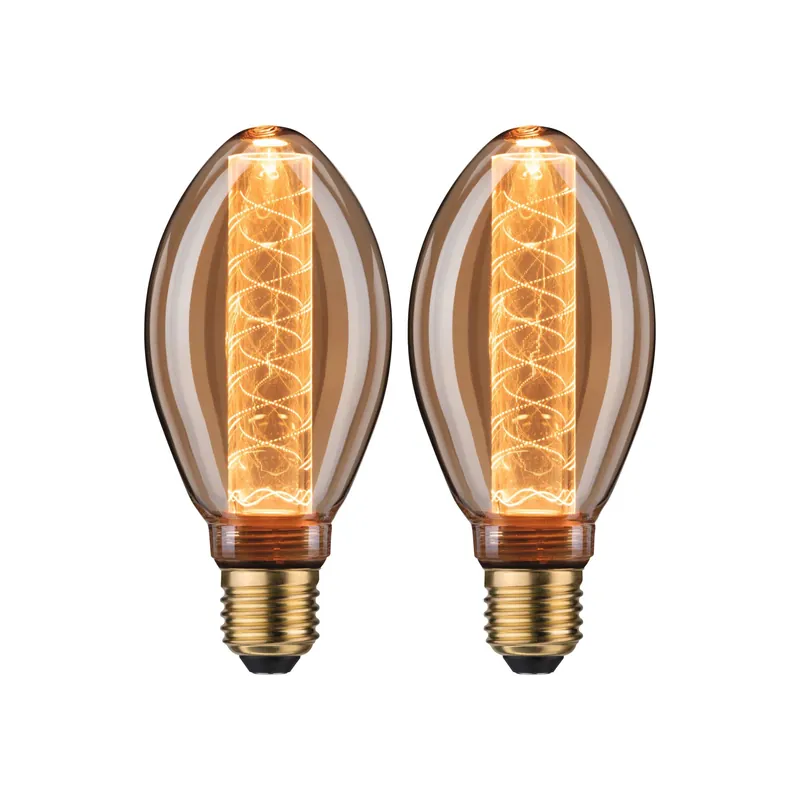 Inner Glow Edition LED Birne Innenkolben Spiralmuster E27 230V 2x230lm 2x4W 1800K Gold Solange Der Vorrat Reicht