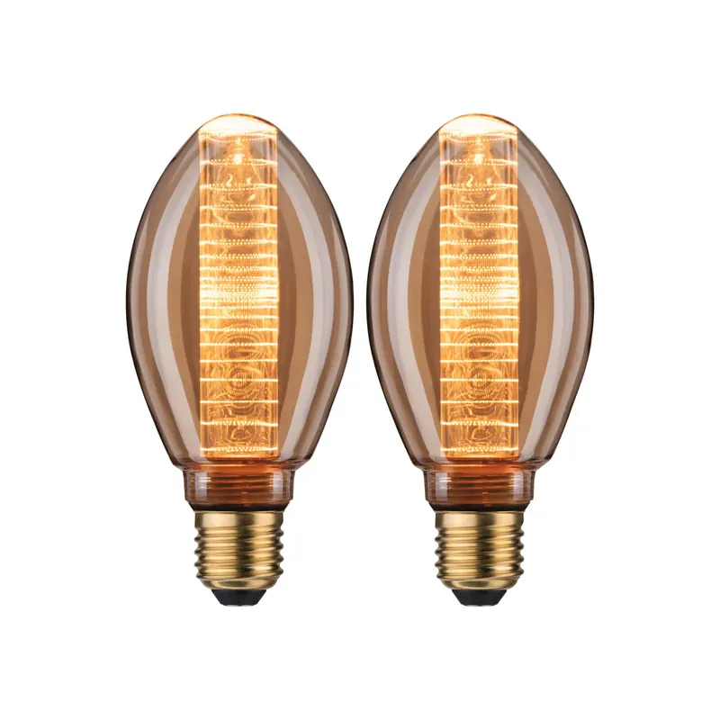Inner Glow Edition Set LED Innenkolben E27 230V 2x230lm 2x4W 1800K Gold Ringmuster Markenprodukt