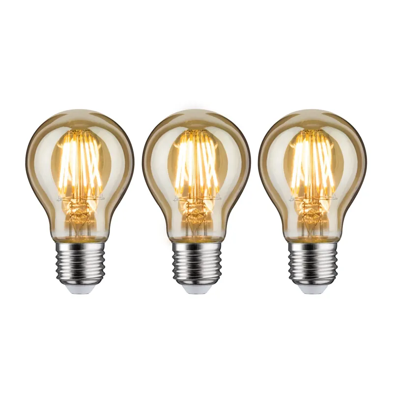 1879 Filament 230V LED Birne E27 3x470lm 3x6W 1700K dimmbar Gold Kostenloser Versand