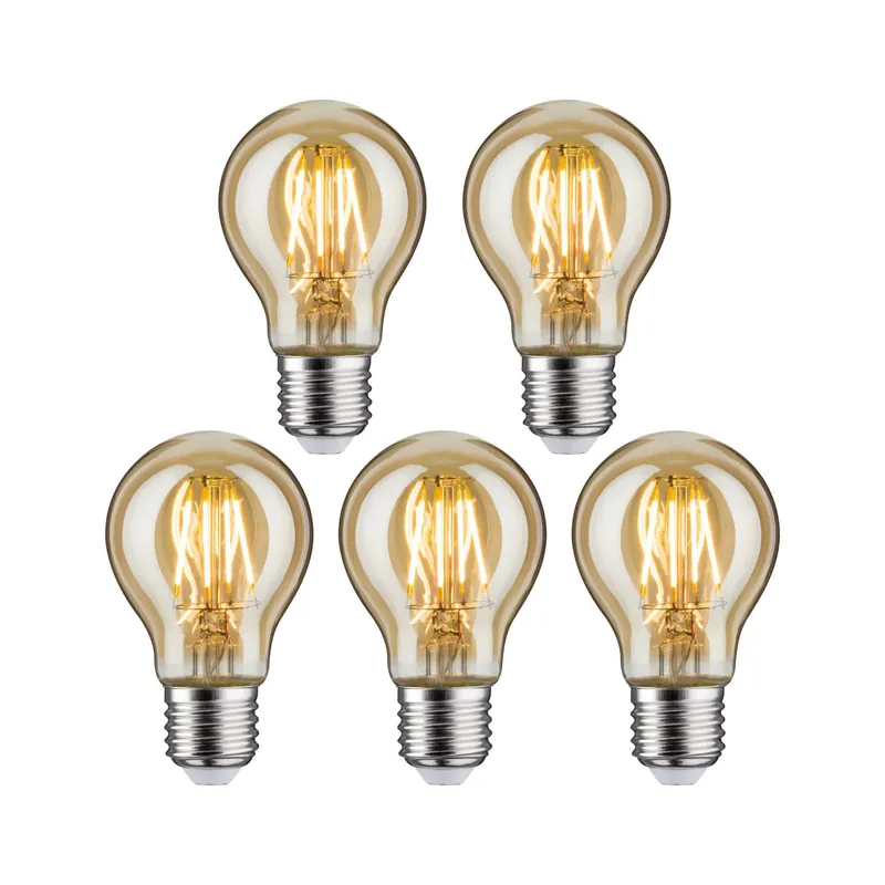 Vintage Edition Standard 230V LED Birne E27 5x500lm 5x4,7W 2500K Gold Neuheit
