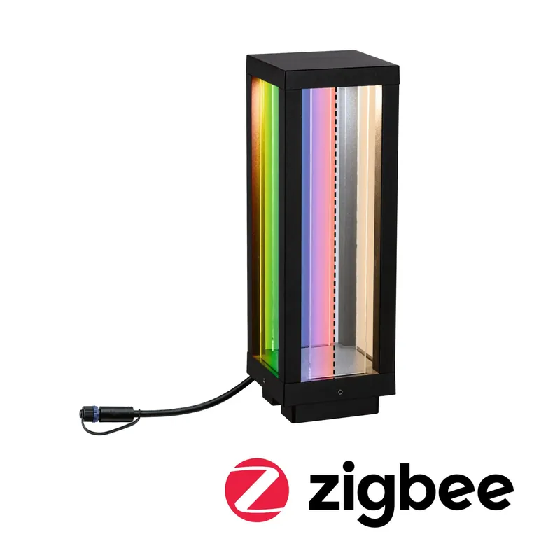 Plug & Shine Laterne Smart Home Zigbee 3.0 Classic Einzelleuchte IP44 RGBW+ 2W Anthrazit Wochenendangebot