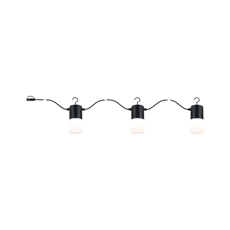 Sichere Zahlung Plug & Shine LED Lichterkette Tubs IP44 3000K 3x2W Anthrazit
