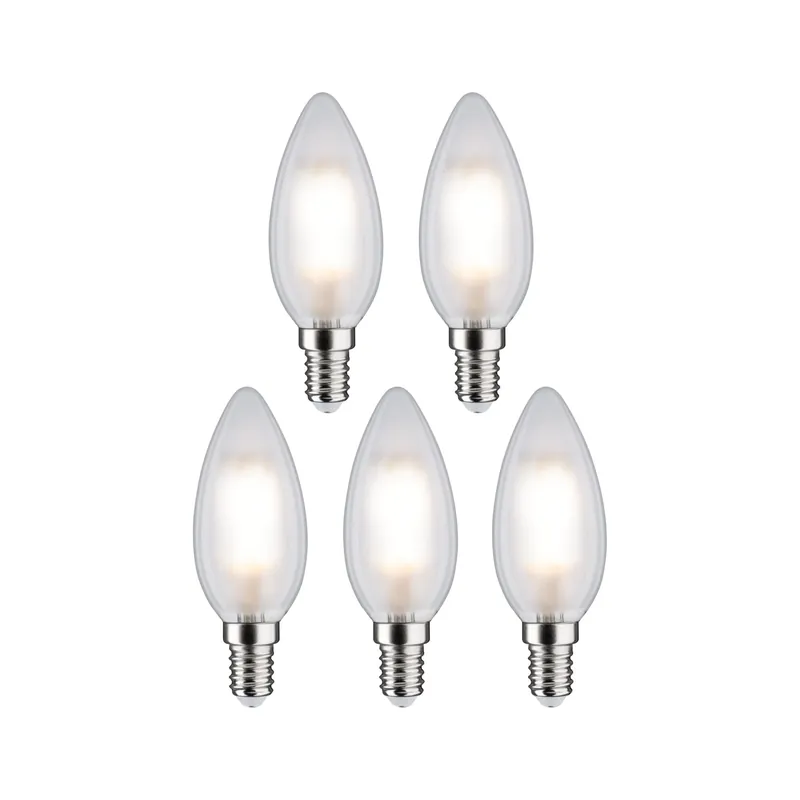 Filament 230V LED Kerze E14 5x470lm 5x4,8W 2700K Matt Preisreduziert