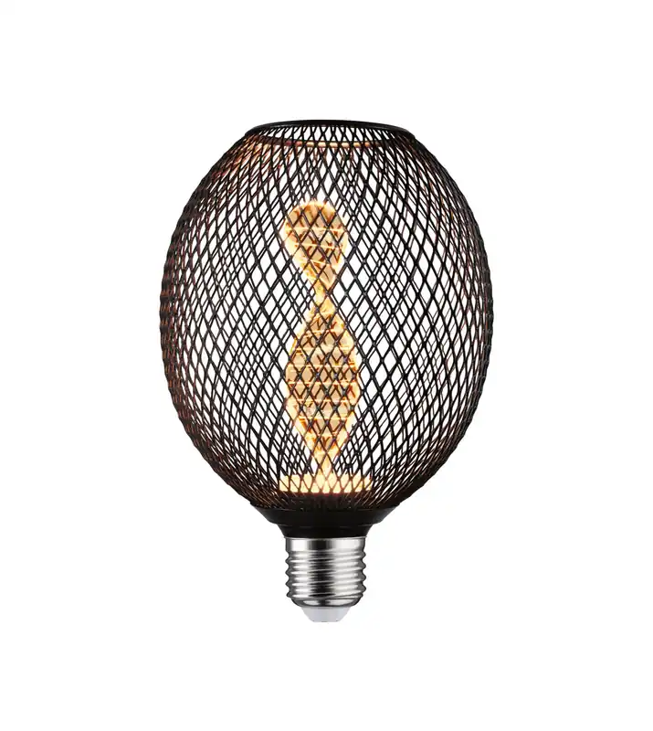 Metallic Glow Standard 230V LED Globe Helix 110lm 3,5W 1800K Schwarz Jetzt Bestellen