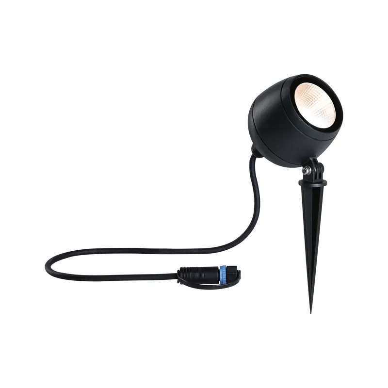 Plug & Shine LED Gartenstrahler Kikolo IP65 3000K 7,2W Anthrazit Neue Ware