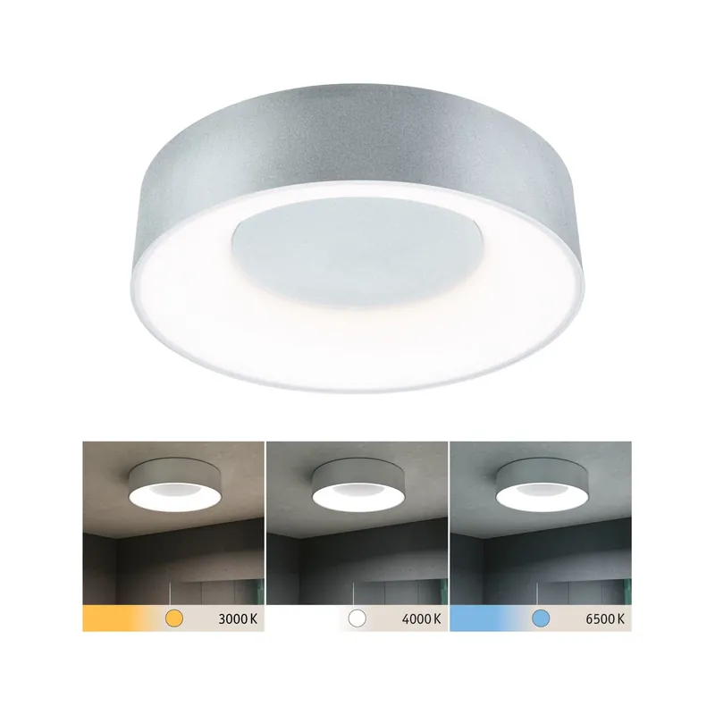 Neue Kollektion LED Deckenleuchte Casca IP44 White Switch 1500lm 230V 16W Alu matt