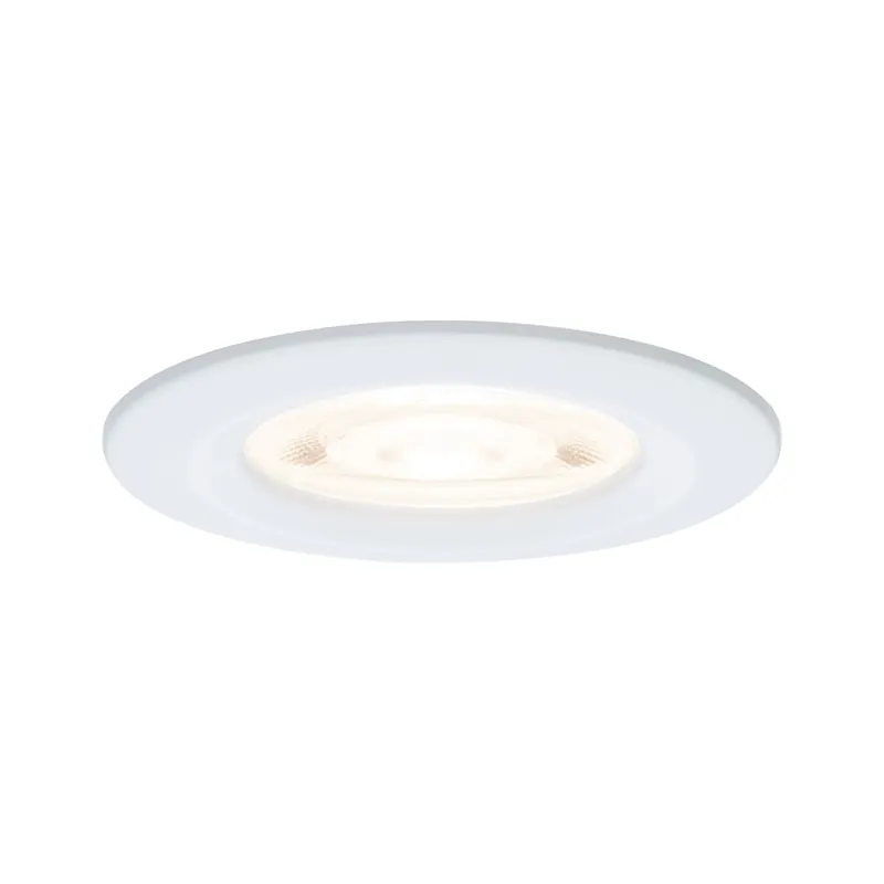 LED Einbauleuchte Nova GU10 Flat starr IP44 4,9W 550lm 230V 2700K Weiß matt Highlight
