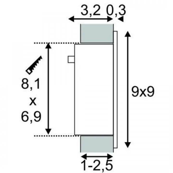 Markenprodukt Frame curve LED Einbauleuchte