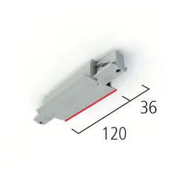 Heißes Angebot Eutrac I-Verbinder 3-Phasen Einbau-Stromschiene