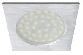 Schneller Versand Accento LED Möbeldownlight eckig, alu gebürstet