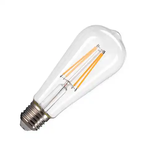 Sale LED Leuchtmittel transparent ST58 E27