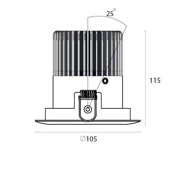 Sichere Zahlung Focus LED rund schwenkbar 22W