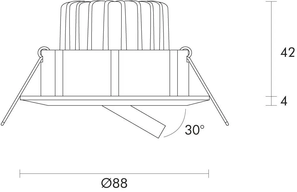 Heißes Angebot Focus LED rund schwenkbar 8,4Watt