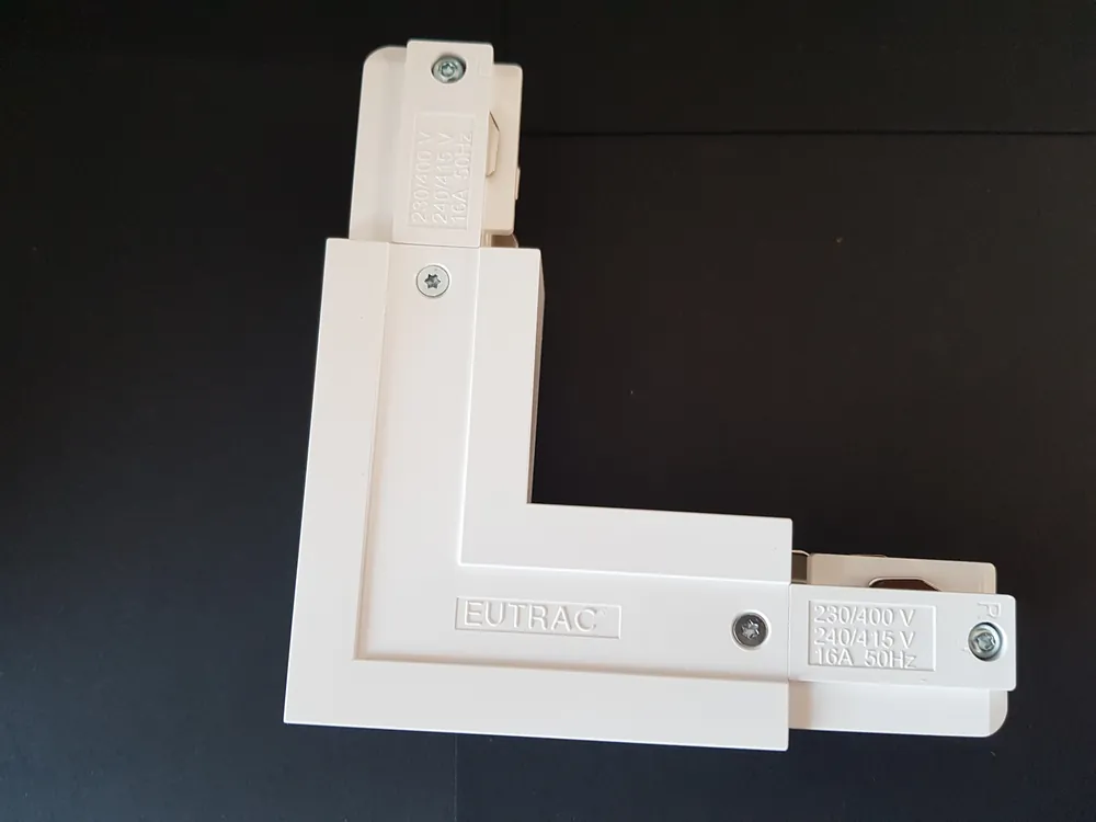 Eutrac L-Verbinder für 3-Phasen Aufbau-Schiene Neue Ware