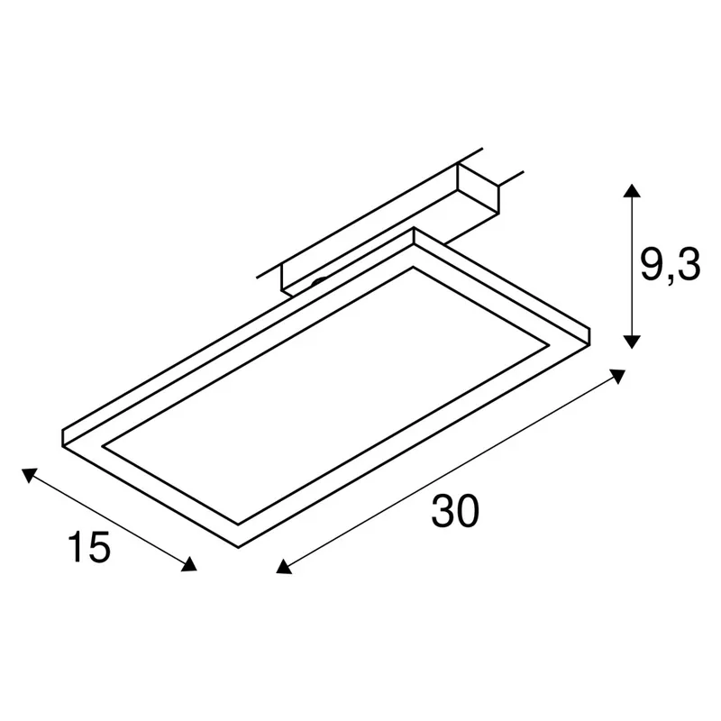 Saisonangebot SLV Panel Track quadratisch für 1-Phasen-Schiene