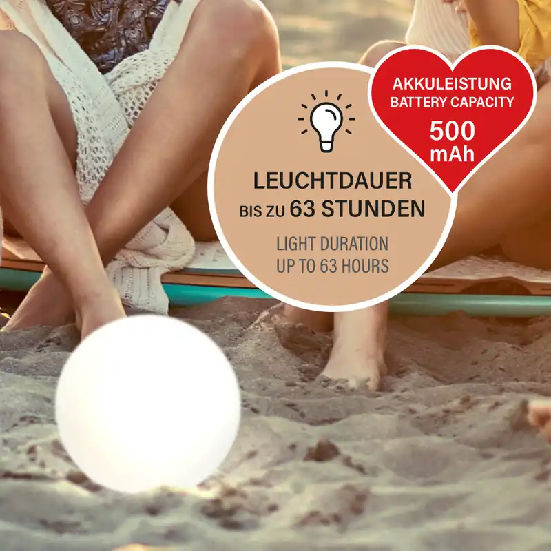 Garantierte Lieferung Tischleuchte, mobiles Licht, Busso | weiß | IP44