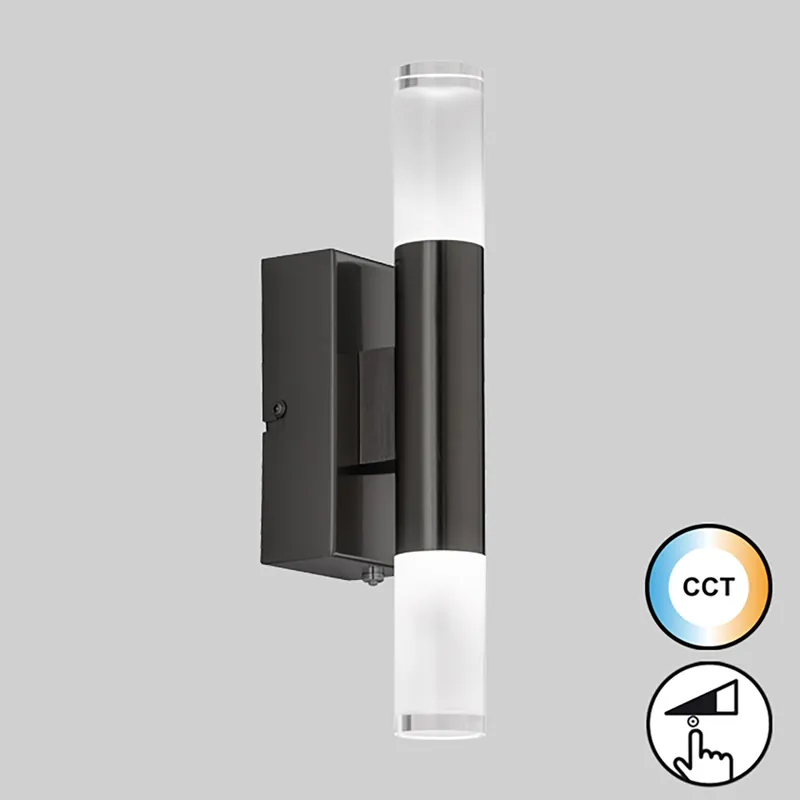Wandleuchte, Twice | sandschwarz | IP44 Must-Have