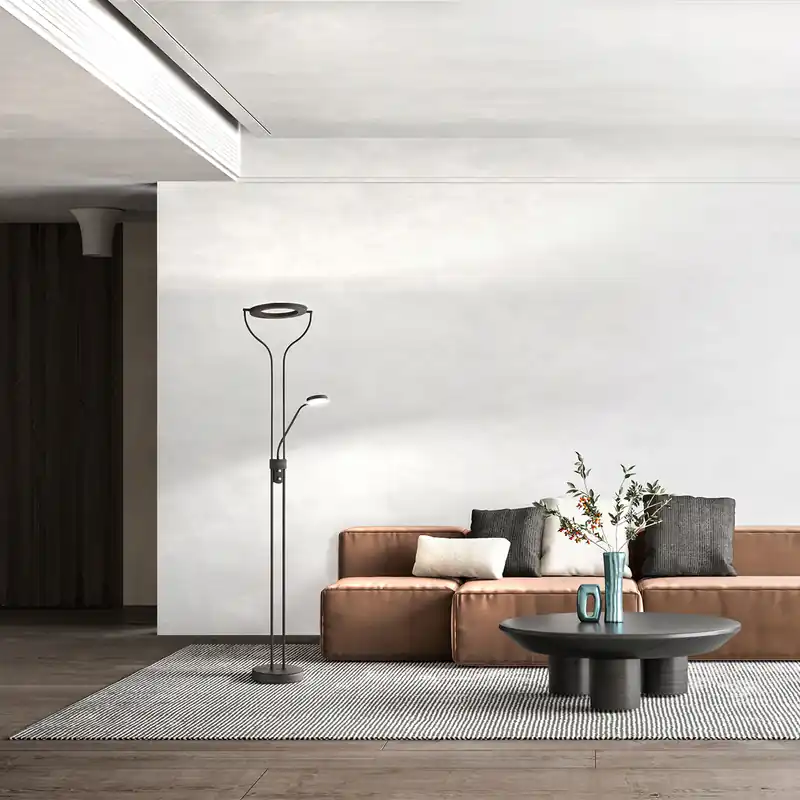 Stehleuchte, Fluter, Davos | sandschwarz Angebot