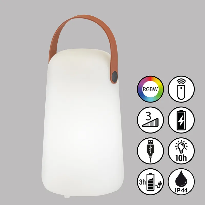 Tischleuchte, mobiles Licht, Collgar | weiß | IP44 Kracherpreis