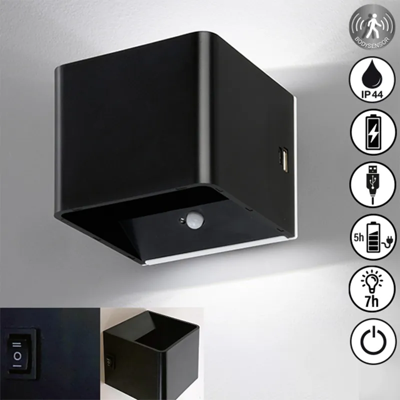 Wandleuchte, mobiles Licht, Magnet, Magnetics | sandschwarz | IP44 Jetzt Bestellen