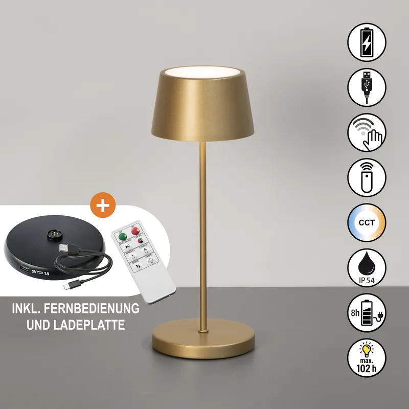 Top-Angebot Tischleuchte, Asena Pro | bronzefarben