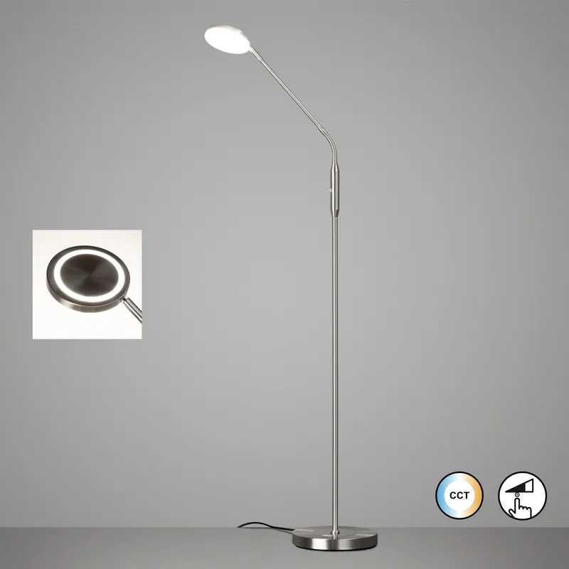 Neue Kollektion Stehleuchte, Sorento | nickelfarben matt