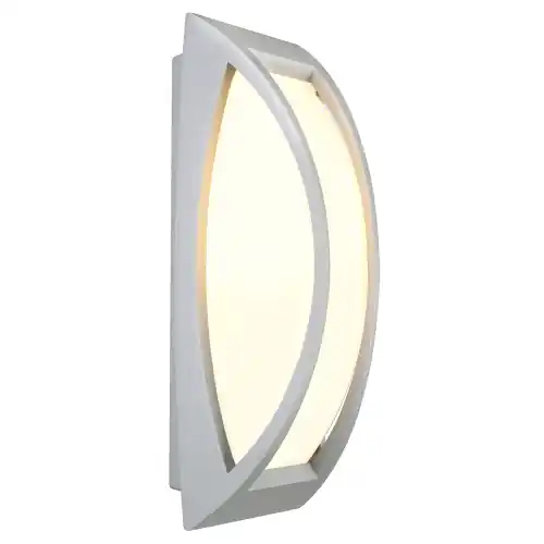 SLV MERIDIAN II Außenwandleuchte IP54 silbergrau E27 max. 25W Heißes Angebot