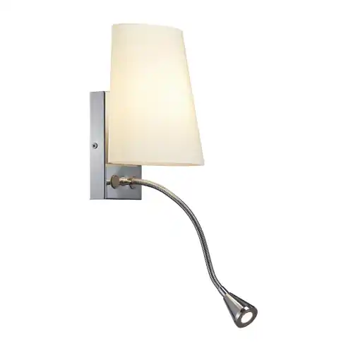 SLV COUPA FLEXLED Wandleuchte, chrom, satiniertes Glas, 1xG9 max. 40W, 3W LED, 3000K Heißes Angebot