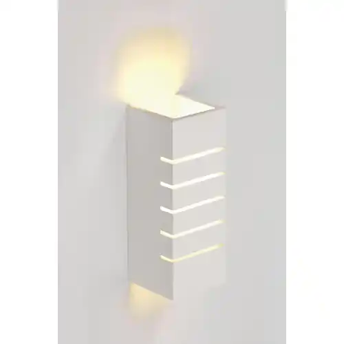 Finale Aktion SLV Wandleuchte, GL 100 SLOT, eckig, weisser Gips, E14, max. 40W