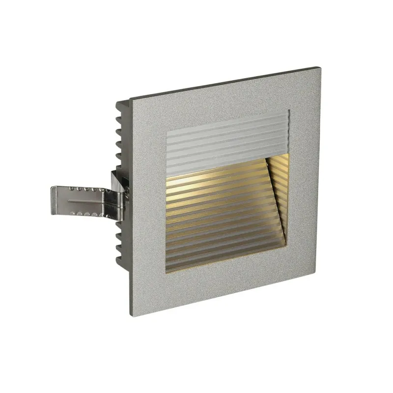 Ausverkauf SLV FRAME CURVE LED Wand-Einbauleuchte silbergrau eckig 3000K 350mA