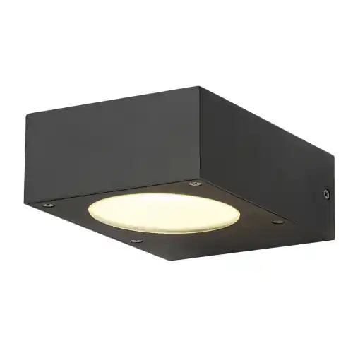 SLV QUADRASYL Wandleuchte, WL 15, eckig, anthrazit, GX53, max. 11W Versand Am Gleichen Tag