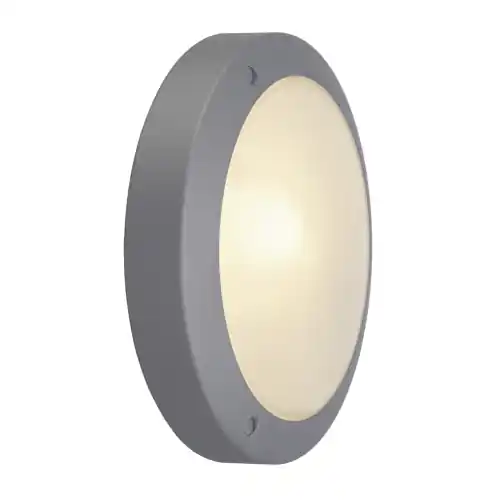 SLV BULAN Deckenleuchte, rund, silbergrau, E14, max. 60W, satiniertes Glas Must-Have