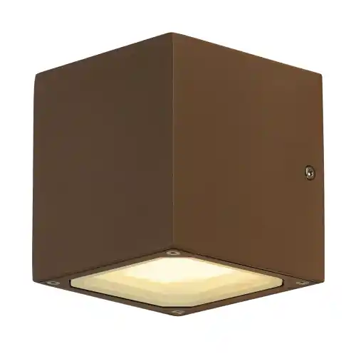 Letzte Chance SLV SITRA CUBE Wandleuchte, rostfarben, GX53, max. 9w
