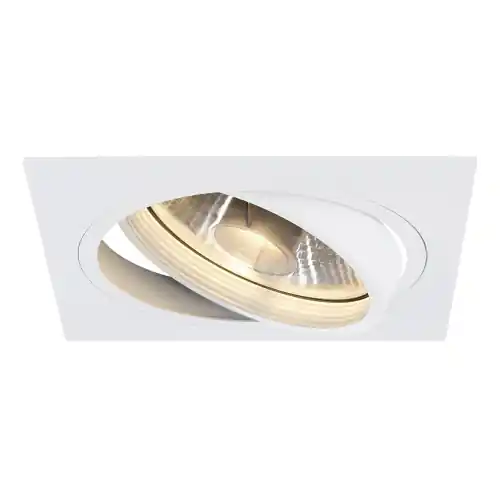 SLV NEW TRIA I ES111 Downlight, eckig, mattweiss, max. 75W, inkl. Blattfedern Begrenztes Angebot