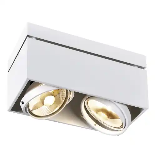SLV KARDAMOD SURFACE SQUARE ES111 DOUBLE Deckenleuchte, eckig, weiss, 2xGU10, max. 2x75W Neu