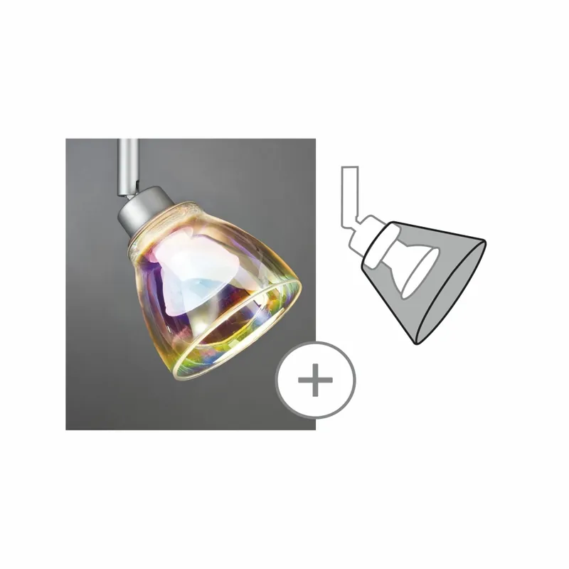 Garantierte Lieferung Paulmann URail DecoSystems Schirm Wolbi Dichroic Ø90mm
