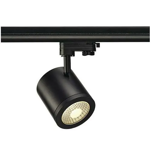 SLV ENOLA_C 9 Spot, rund, schwarz, 9W, 3000K, 55°, inkl. 3P.-Adapter Highlight