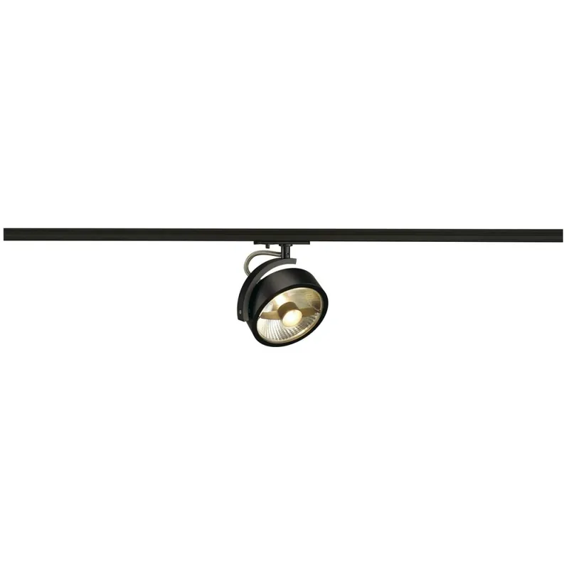 Gratis Versand SLV KALU TRACK 1~ Spot schwarz matt QPAR111 max. 75W inkl. 1Phasen-Adapter