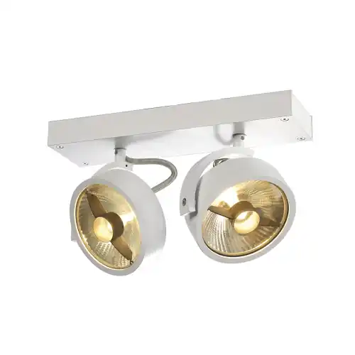 Neu Im Sortiment SLV KALU 2 QPAR Deckenleuchte, mattweiss, ES111, max. 2x75W