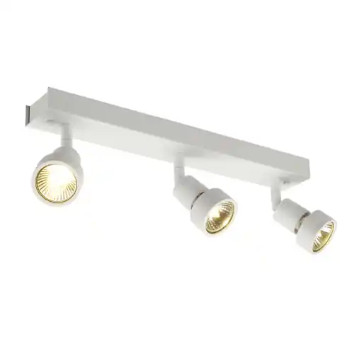 Super-Preis SLV PURI 3 Deckenleuchte, mattweiss, 3xGU10, max. 3x50W, mit Decoring
