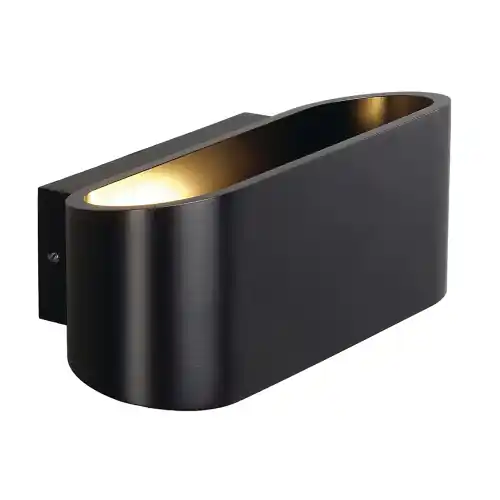 Rabatt SLV OSSA R7s Wandleuchte, oval, matt black, R7s 78mm, max. 100W, up/down