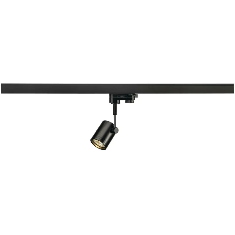 SLV 3-Phasen Schienen-Strahler BIMA I matt schwarz einflammig GU10 QPAR51 max. 50W inkl. 3P.-Adapter Bestseller