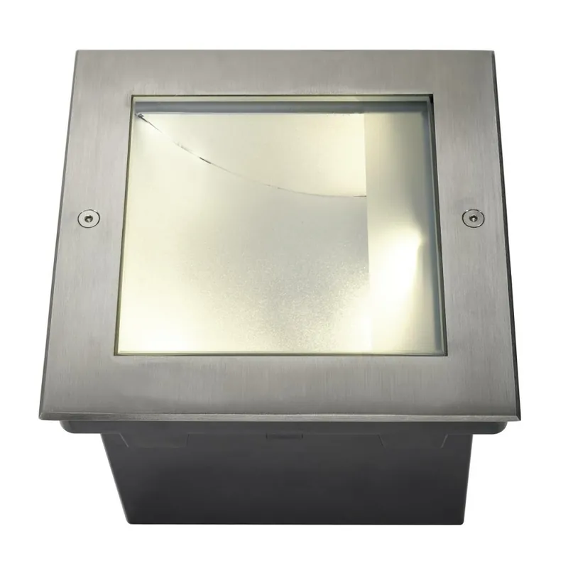 Nur Für Kurze Zeit SLV DASAR® 255 LED SQUARE Bodeneinbauleuchte 3000K IP67 31W asymmetrisch edelstahl 316
