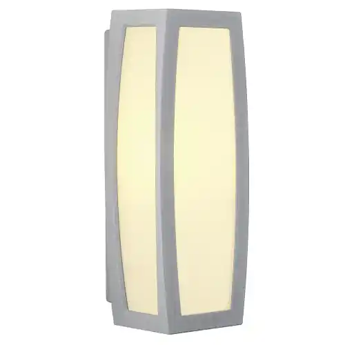 Preiswert SLV MERIDIAN BOX Sensor Außenwandleuchte mit Bewegungsmelder IP54 silbergrau max. 20W