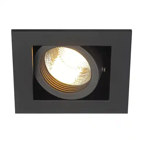 Direkt Vom Hersteller SLV KADUX 1 GU10 Downlight, eckig, mattschwarz, max. 50W