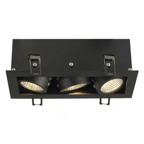 Echt SLV KADUX LED Triple DL Set, mattschwarz, 38°, 3000K, inkl. Treiber